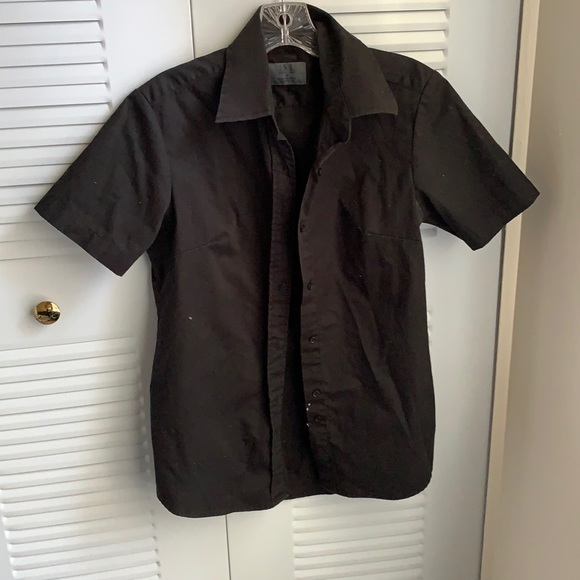 Black button up t shirt - Picture 1 of 3